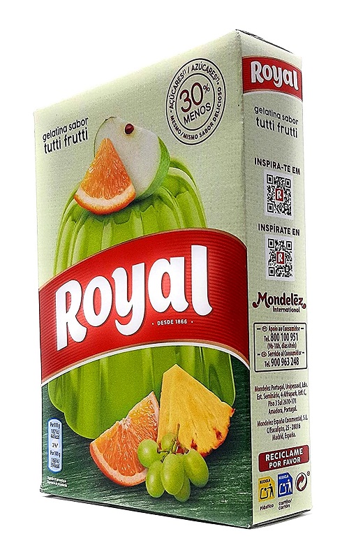 Gelatina sabor Tutti Frutti - Royal 2x57g.